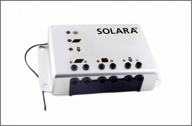 Der neue Solara SR280E MPPT-Laderegler passt automatisch die Eingangsspannung optimal an die Batteriespannung an, die Solaranalge kann so maximale Leistung einspeisen. (Foto: Solara)