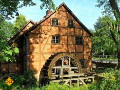 Polieren und Schwinden von Granit - die historische Wassermühle aus dem 18. Jahrhundert. (Foto: Schwerin Tourismus)