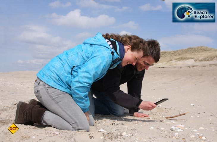 Strandgut per App bestimmen: Mit der App von BeachExplorer lassen sich Strandfunde an der Nordseeküste bestimmen. (Foto: BeachExplorer) Thiemann)