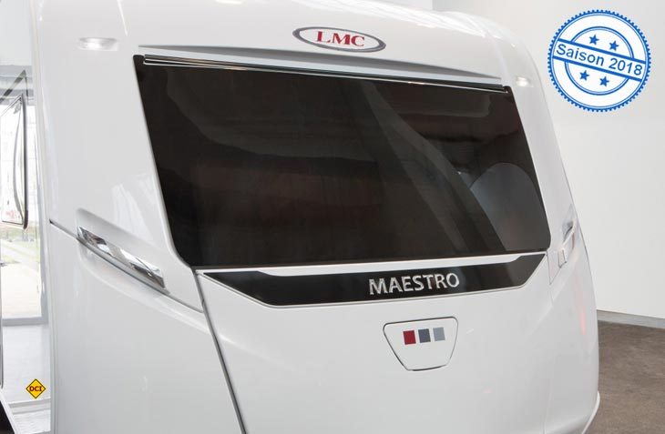 Das Wohnwagen-Topmodell Maestro von LMC erfährt leichte Änderungen im Außendesign mit markanter neuer Optik. (Foto: LMC)