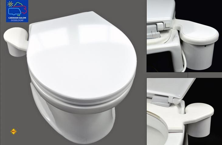 Die automatische Entlüftung für Mobiltoiletten Compact Close von SOG ist speziell für Toiletten mit Soft Close Deckel entwickelt worden. (Foto: Werk)