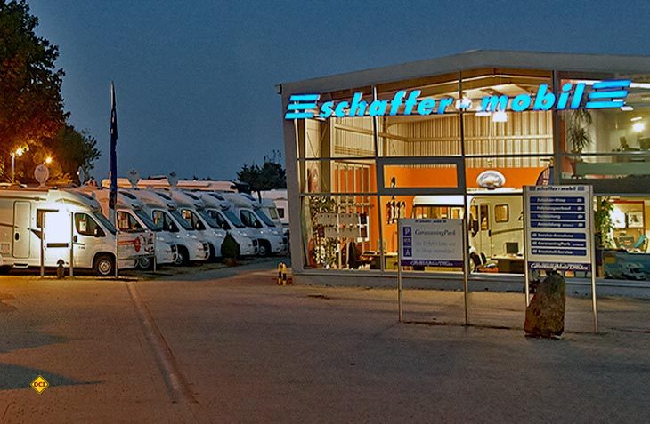 Der bekannte Händler Schaffer Mobil in Dreden bietet als erster Handelsbetrieb eine Umweltprämie beim Kauf eines Wohnmobils mit Euro 6-Motor. (Foto: Schaffer)