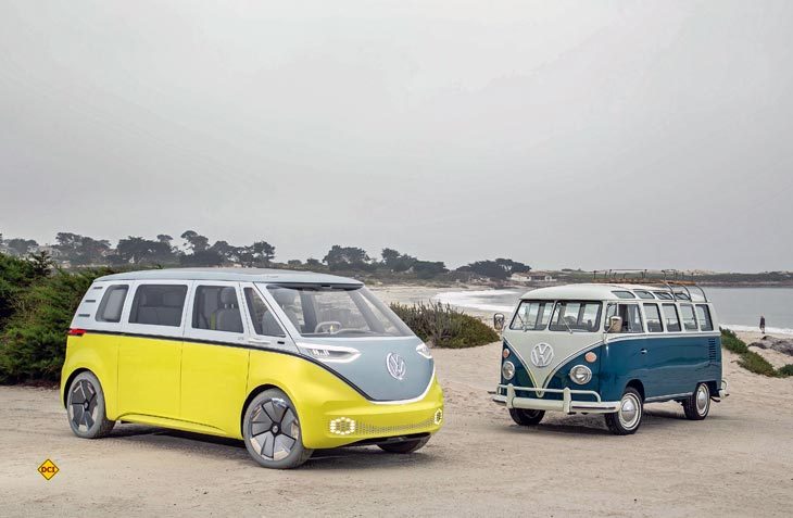 Die im Frühjahr vorgestellte VW-Studie des E-Bullis Buzz soll nun in Serienfertigung gehen. (Foto: Volkswagen)
