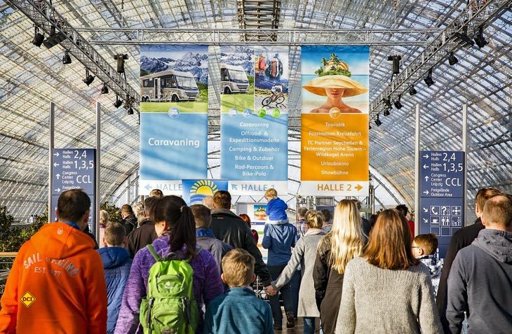Knapp 60.000 Besucher konnte die Freizeitmesse Touristik & Caravaning 2017 in Leipzig verbuchen. (Foto: Fleet Events)