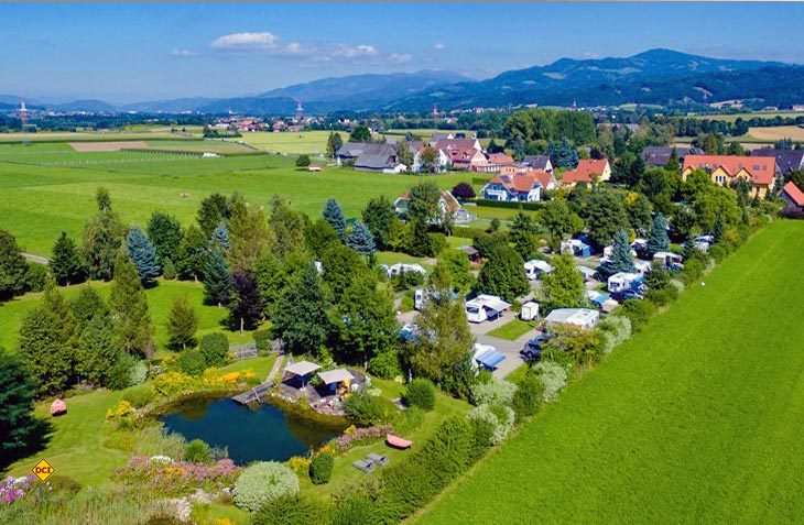 Mit dem Campingpark Fisching bietet sich ein familiäre und ruhiger 50plus-PLatz für einen Urlaub in der Steiermark an. (Foto: Campingpark Fisching)
