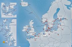 Auch Nordeuropa kann mit einem dichten Streckennetz nach Snadinavien, Britische Inseln bis ins Baltikum aufwarten. (Grafik: VFF)