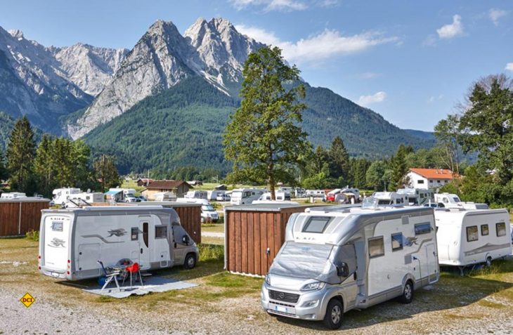 Deutsche Campingplätze - hier Camping Ressort Zugspitze - locken mit hohem Standard und meist moderaten Preisen. (Foto: Camping Ressort Zugspitze)