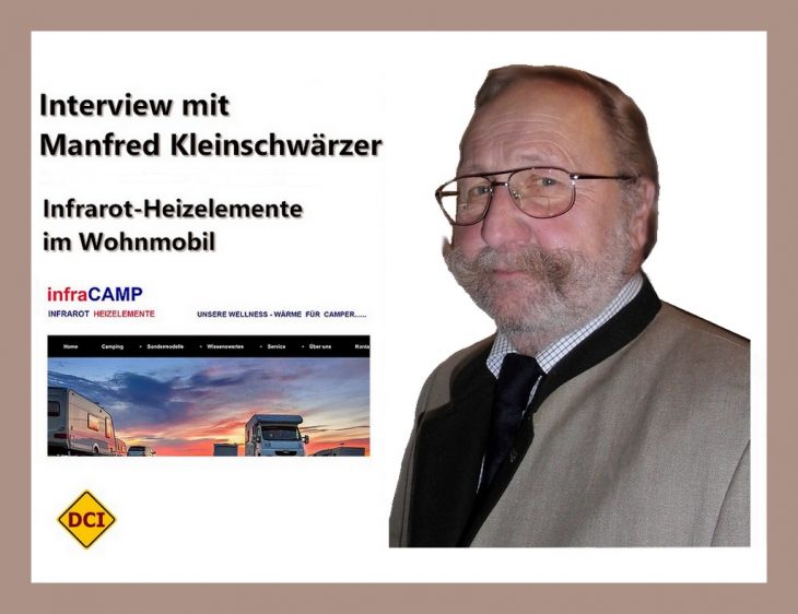 Manfred Kleinschwärzer bringt die Wärme in das Wohnmobil. Über die Firma Infracamp vertreibt er Infrarot-Heizelemente für Campingfahrzeuge aller Art. (Foto: Infracamp)