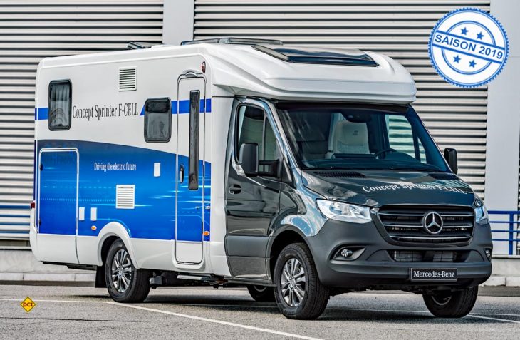 Alternative zum herkömmlichen Antrieb: Mercedes-Benz Vans präsentiert ein Reisemobil auf dem Sprinter mit Elektroantrieb und Brennstoffzelle. (Foto: Mercedes-Benz)