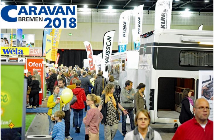 Über 70 Händler und Hersteller mit vielen bekannten Marken sind auf der Messe Caravan Bremen 2018 vertreten. (Foto: Heckmann)