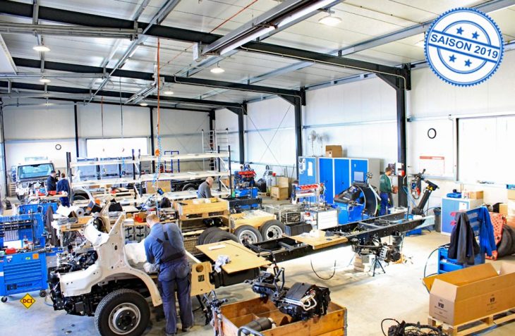 Seine sechste Produktionshalle hat Fahrzeugbau Meier in Altdorf bei Nürnberg Anfang März eingeweiht: Hier werden Mercedes-Benz Sprinter-Chassis montiert. (Foto: Meier)