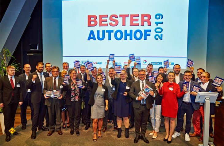 Bester Autohof 2019 - Große Freude bei den ausgezeichneten Autohöfen. (Foto: Huss-Verlag)