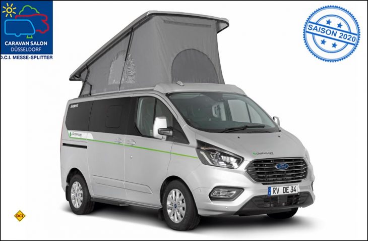 Mit dem Globevan e.Hybrid stellt Dethleffs als erster Reisemobil-Hersteller ein e-Reisemobil mit Hybridantrieb vor. (Foto: Dethleffs)