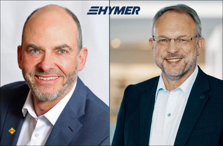Seit Beginn des Monats ist Hans-Georg Rauh (links) als Technischer Geschäftsführer (Vice President of Operations) für die Hymer GmbH tätig. Sein Vorgönger Jochen Hain (rechts) übernimmt die technisches Geschäftfsführung von Hymer USA. (Foto: Hymer)