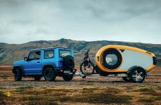 Ein echtes Design-Stück aus Island: Der Teardrop-Caravan Mink 2.0 Sportscamper. (Foto: Mink)