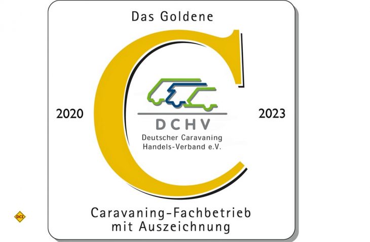 Zum 30sten mal rief der Deutsche Caravaning Handels-Verband DCHV im Jahr 2020 seine Mitglieder zum bundesweiten Wettbewerb "Das Goldene C" der Caravaning-Fachhändler auf. (Foto: DCHV)