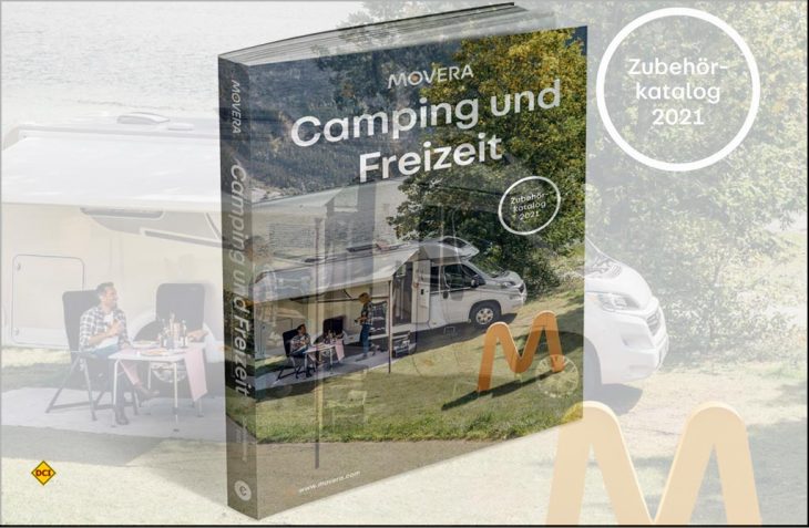Der Movera-Zubehörkatalog ist als Nachschlagewerk für Camping-Fans mit 596 Seiten und über 9.000 Produkten als Download, Print-Version oder E-Paper-Version verfügbar. (Foto: Movera)