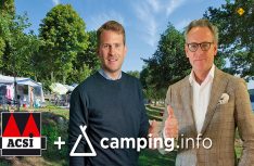 Maximilian Möhrle, CEO Camping.info (links) und Ramon van Reine, CEO ACSI (rechts) starten eine gemeinsame Buchungsplattform für Camping. (Foto: ACSI)