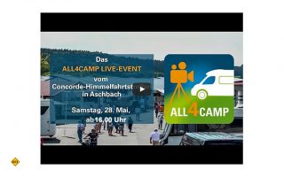 Die zweite Live-Show des Camperkanals All4Camp steht am Himmelfahrtstreffen von Concorde in Aschbach an. (Foto: All4Camp)