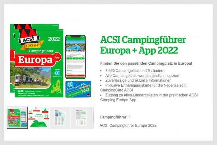 Reisen & Sparen: Mit der ACSI-Card und der App klappt das! (screenshot: ACSI)