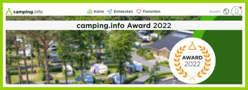 Die Nutzer der Plattform camping.info ermitteln die Award-Gewinner. (screenshot camping.info)