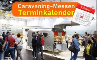 Veranstaltungskalender: Jetzt schon die besten Caravaning-Termine finden! (Foto: CTillmann/Messe Düsseldorf; Montage: tom/dkf)