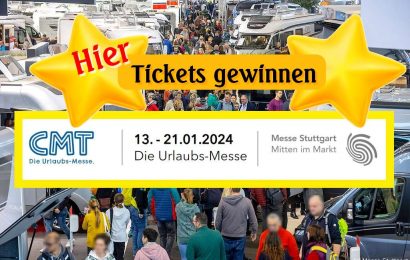 Gemeinsam mit der Messe Stuttgart Tickets für die CMT 2024 gewinnen. (Foto: Messe Stuttgart; Montage: tom/dkf)